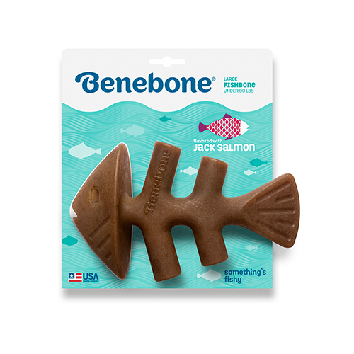 Benebone® Fishbone saveur Saumon grande pour chien