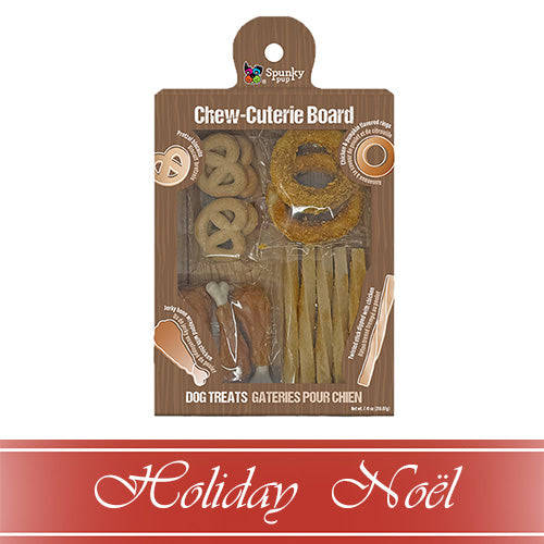 Spunky Pup® HOLIDAY Chew-Cuterie Savory Snacker, friandise pour chien
