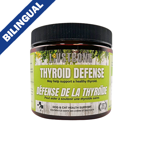 LIVSTRONG Soutien santé pour chiens et chats Défense De La Thyroïde 100 g