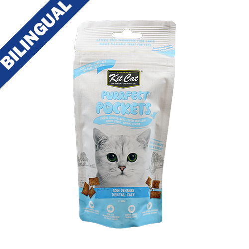 Kit Cat® Purrfect Pockets soin dentaire, gâterie pour chats 60-gm