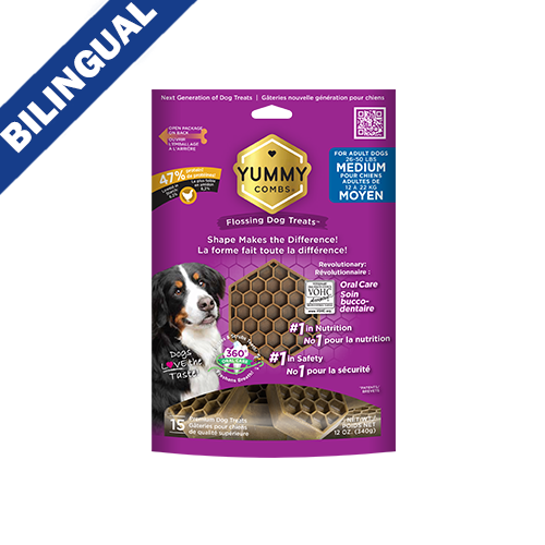 Yummy Combs® With Real Chicken Flossing Dog Treats™ Medium 1