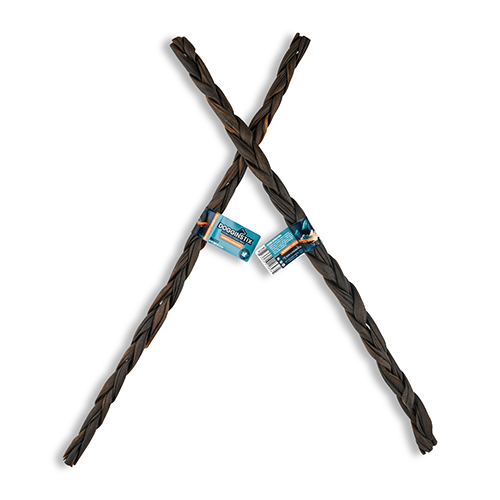 DOGGINSTIX Collagène d’Agneau Tressé 24" – Friandises et Mastications Naturels pour Chiens