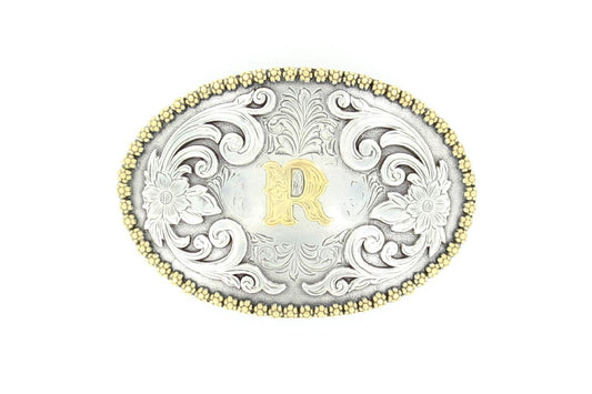 Nocona Boucle de ceinture Ovale Initiale – Homme