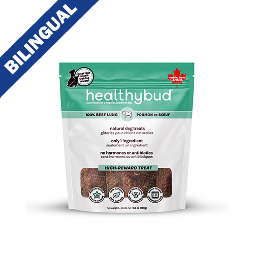 Healthybud® Poumon de Bœuf, Gâteries pour chien, 150-gm