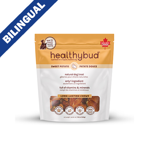 Healthybud® Patate Douce, Gâteries pour chiens, 330-gm