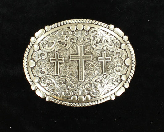 Nocona Boucle de ceinture Triple Cross – Homme