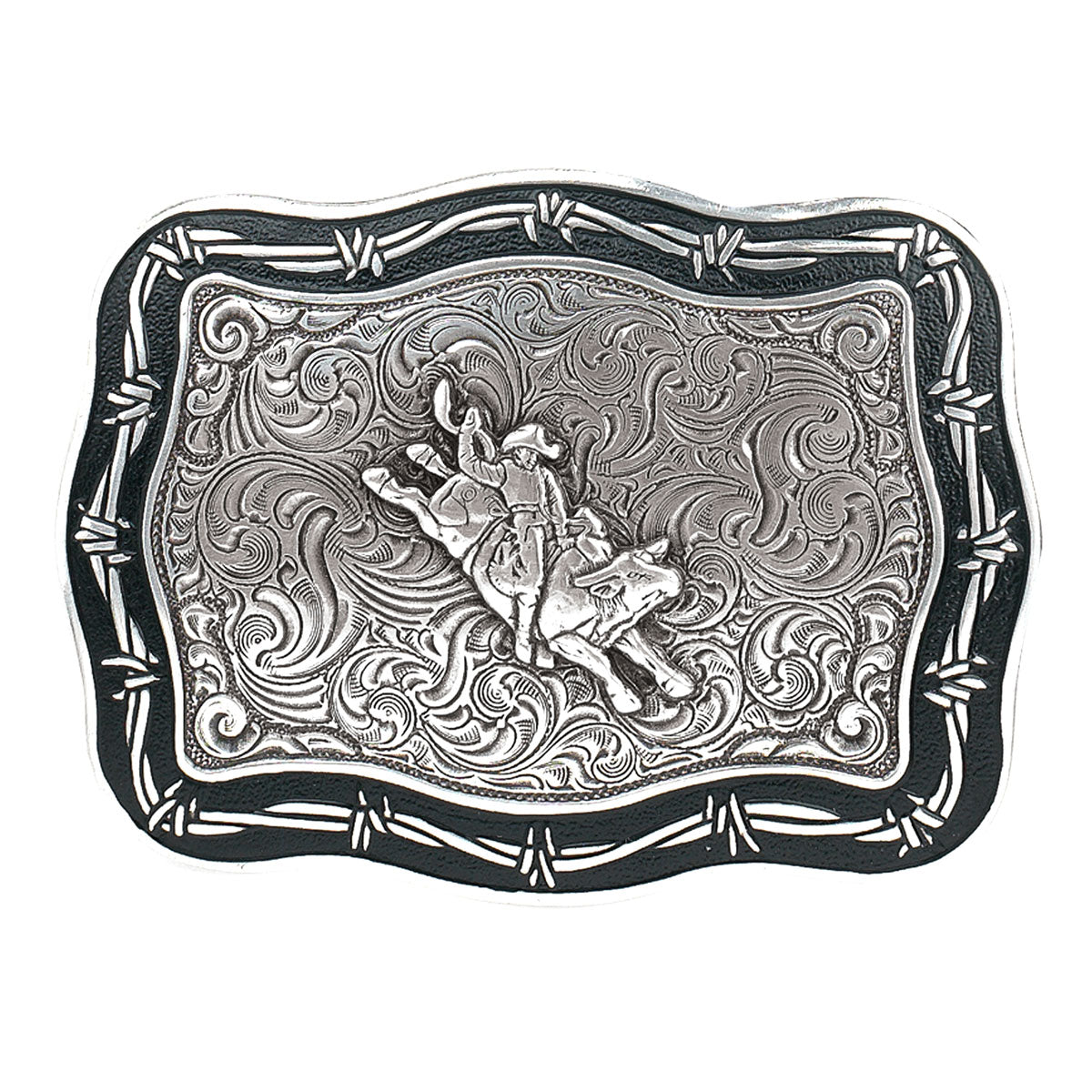 Crumrine Boucle de ceinture – Cavalier de taureau vintage