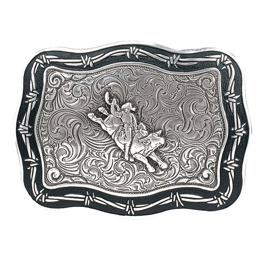 Crumrine Boucle de ceinture – Cavalier de taureau vintage