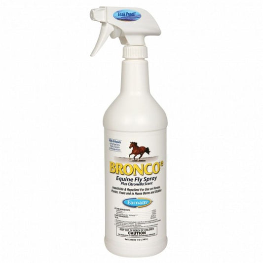Farnam® Bronco® – Vaporisateur Anti-Mouches pour Chevaux au Parfum de Citronnelle 946Ml