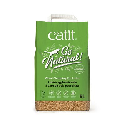 Litière Go Natural Catit À Base De Bois 6L