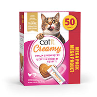 Catit Creamy Régals crémeux, Poulet et crevette, paquet de 50