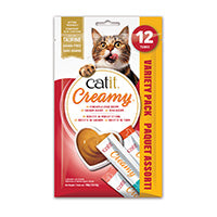 Catit Creamy Régals crémeux, Mélange Assorti, paquet de 12