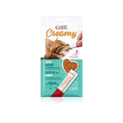 Catit Creamy Régals crémeux, Thon, paquet de 5