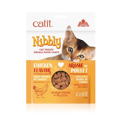 Catit Régals Nibbly pour chats, Poulet, 90 g (3,2 oz)