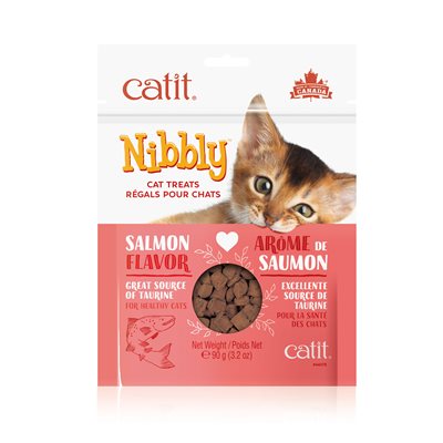 Catit Régals Nibbly pour chats, Saumon, 90 g (3,2 oz)