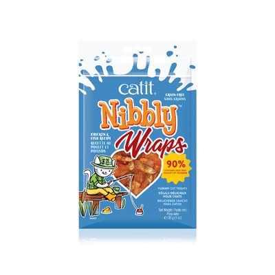 Catit Nibbly Wraps Roulades Poulet Et Poisson 30G