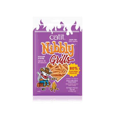 Catit Nibbly Grills Grillades Poulet Et Pétoncles 30g