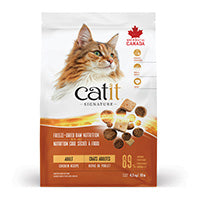 Nourriture Catit Signature avec cru séché à froid pour chats adultes, Repas de poulet, 4,5 kg