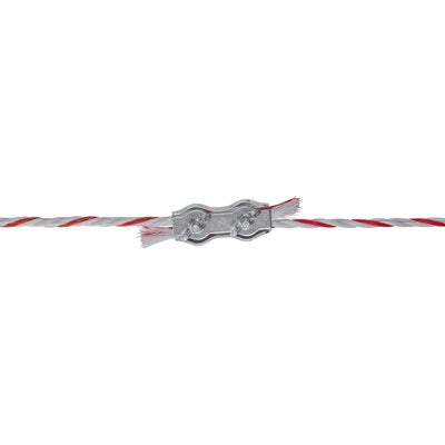 Connecteur pour corde 3 à 8 mm galvanisé avec papillon (emb / 5)