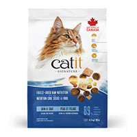 Nourriture Catit Signature avec cru séché à froid pour chats adultes, Repas de poisson océanique, Peau et pelage, 4,5 kg