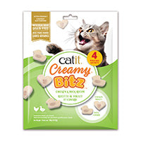 Gâteries moelleuses Catit Creamy Bitz, Poulet et canard, paquet de 4, 48 g