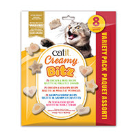 Gâteries moelleuses Catit Creamy Bitz, Paquet assorti, paquet de 8, 96 g (3,4 oz)