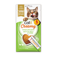 Gâteries crémeuses Catit Creamy, Poulet et canard, paquet de 5, 75 g