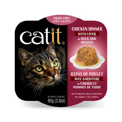 Repas de poulet Catit avec canard et pommes de terre, 80 g (2,8 oz)