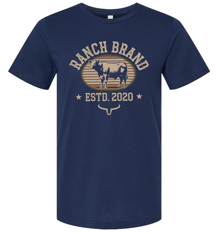 Ranch Brand | T-Shirt Homme Bull | Marine