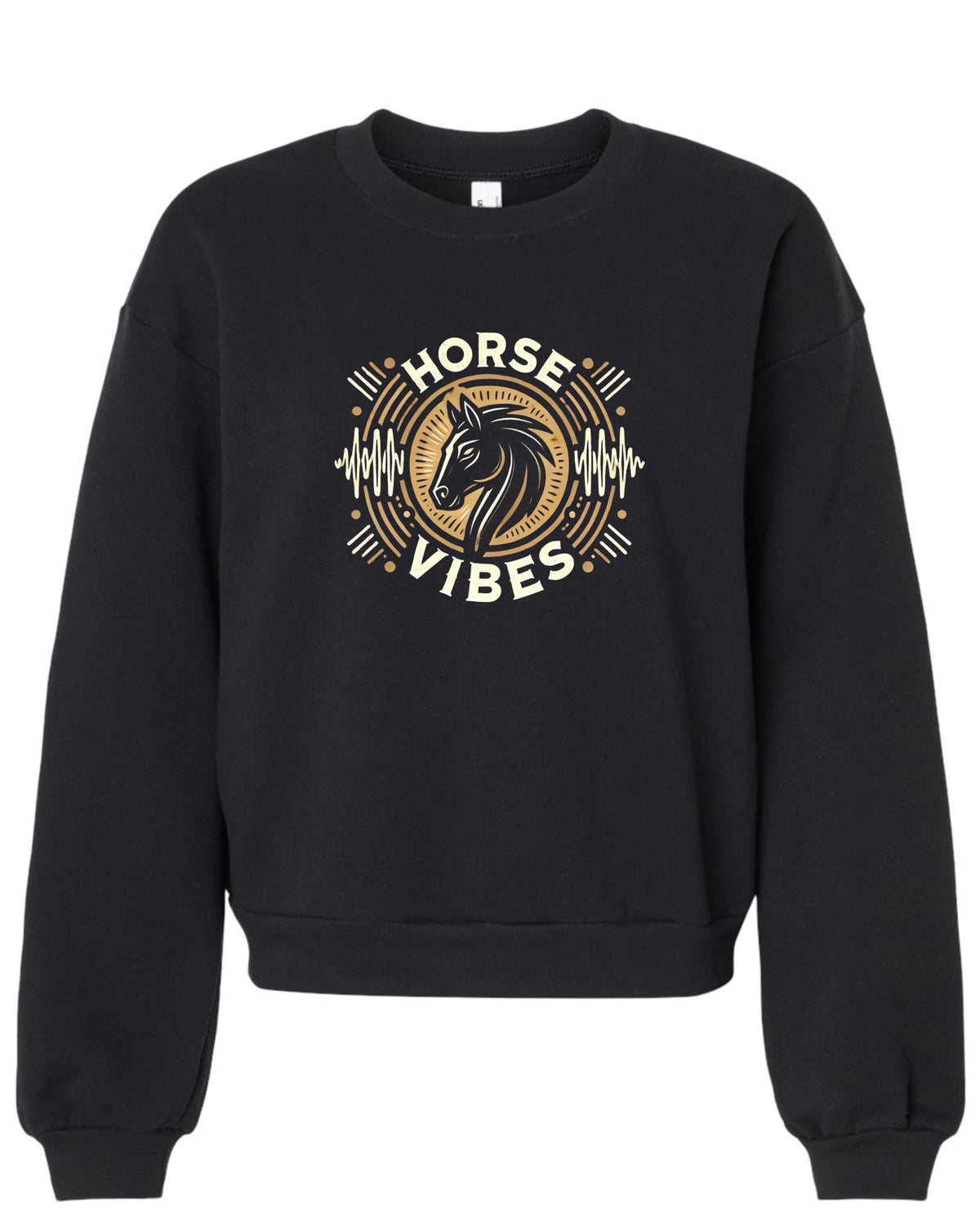 Horse Vibes Crewneck Onde Sauvage Pour Femme