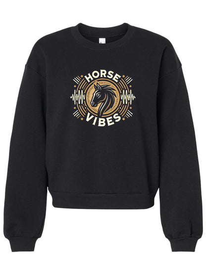 Horse Vibes Crewneck Onde Sauvage Pour Femme