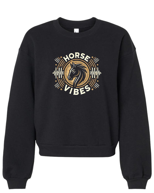 Horse Vibes Crewneck Onde Sauvage Pour Femme