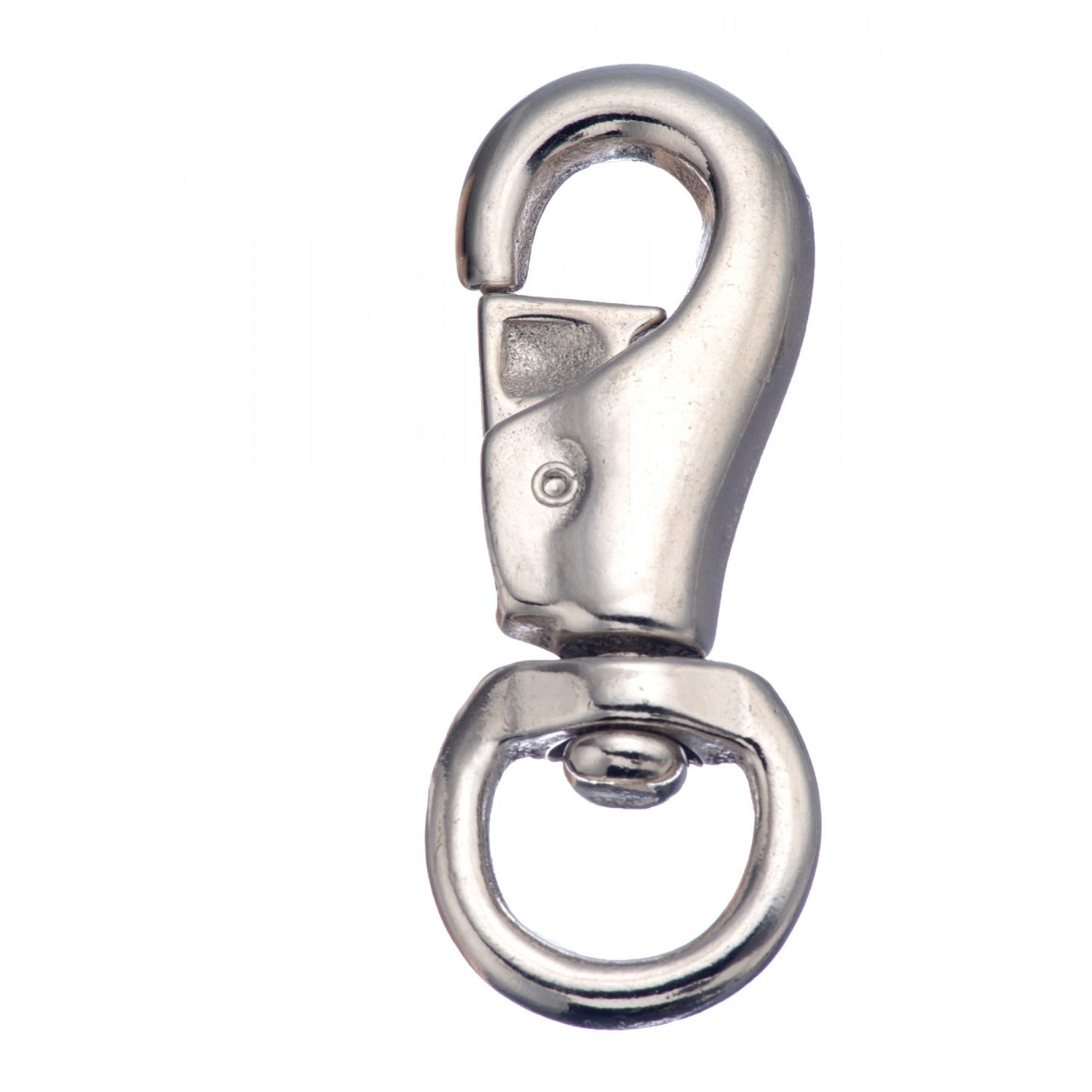 Mousqueton en fer malléable nickelé – 7/8"