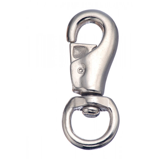 Mousqueton en fer malléable nickelé – 7/8"