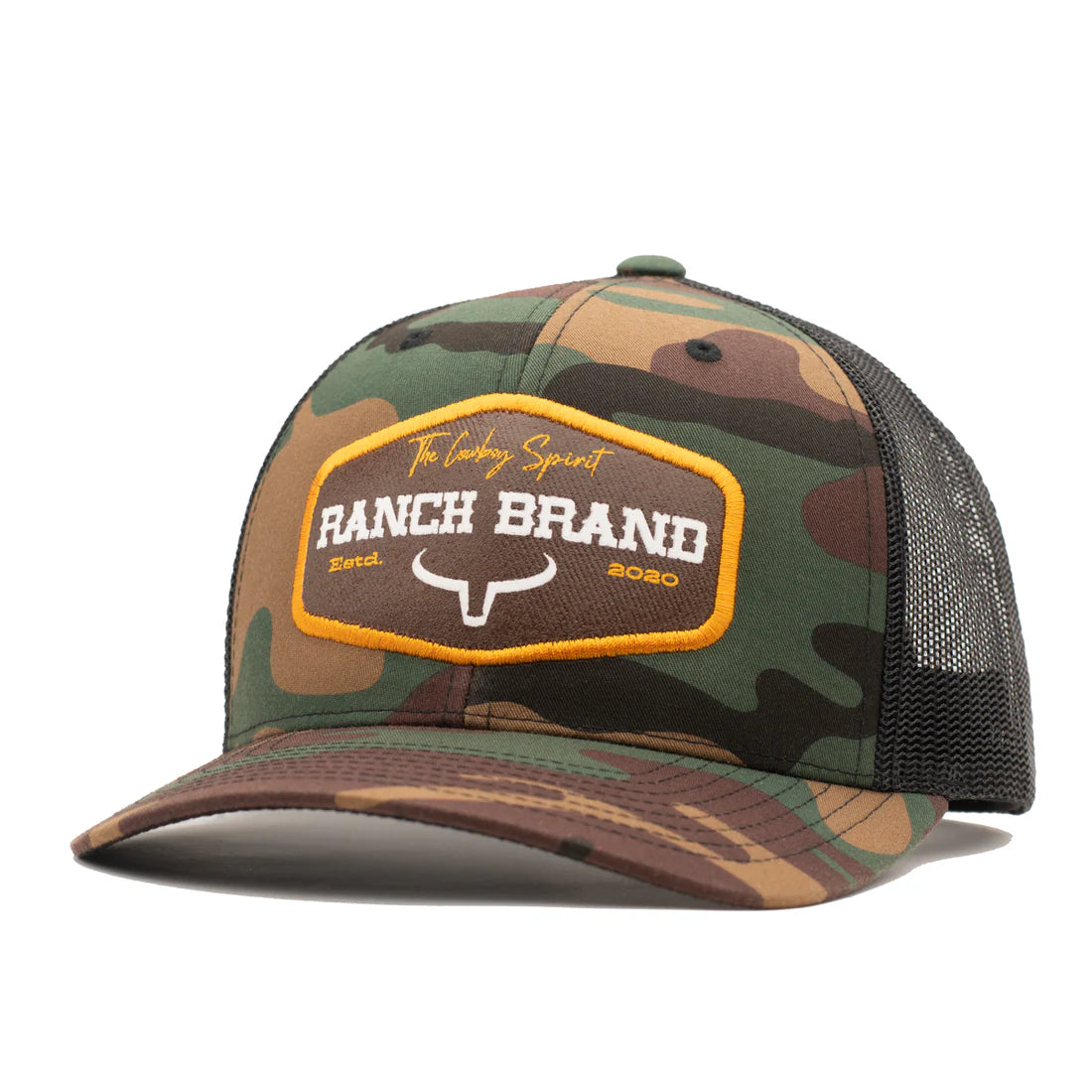 Ranch Brand Casquette Patch Ranch Mesh avec Logo