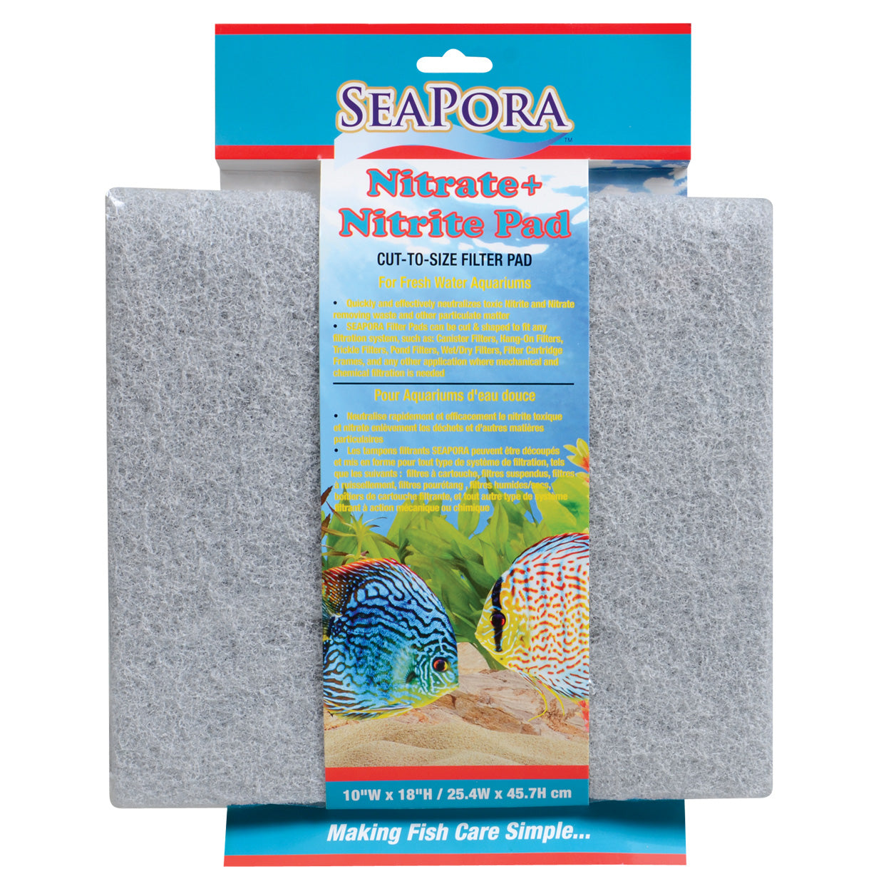 Seapora Tapis filtrant Nitrate + Nitrite – 46 x 25 cm