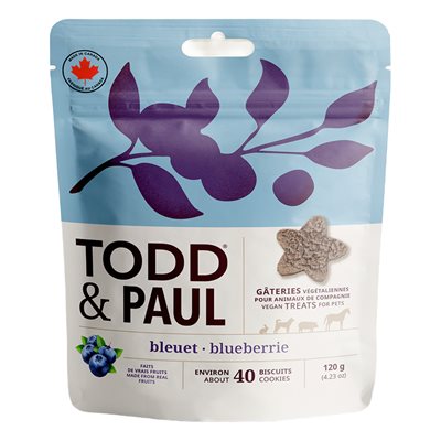 TODD & PAUL - BISCUITS BLEUET 120G