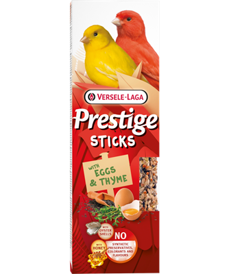 Versele Laga Prestige Sticks Canaris avec Œufs & Thym 60g