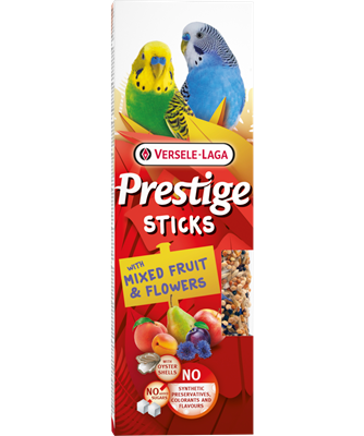 Versele Laga Prestige Sticks Petites Perruches avec Mélange de Fruits & Fleurs 60g