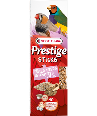 Versele Laga Prestige Sticks Petits Passereaux avec Graines Sauvages & Garniture de Graines d'anis 60g