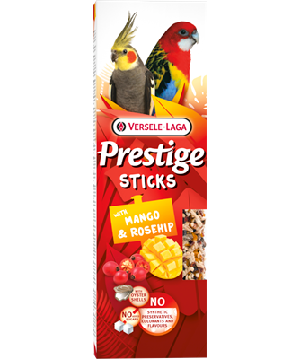 Versele Laga Prestige Sticks Grandes Perruches avec Mangue & Églantine 140g