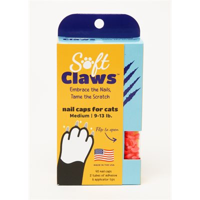 Soft Claws Capuchons à Ongles pour Chats Moyens Rose