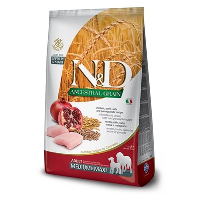 Farmina N&D Grains Ancestraux Chien Poulet & Pomme Grenade