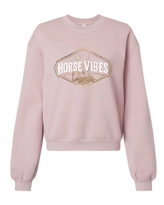 Horse Vibes Crewneck Rose du Désert Pour Femme