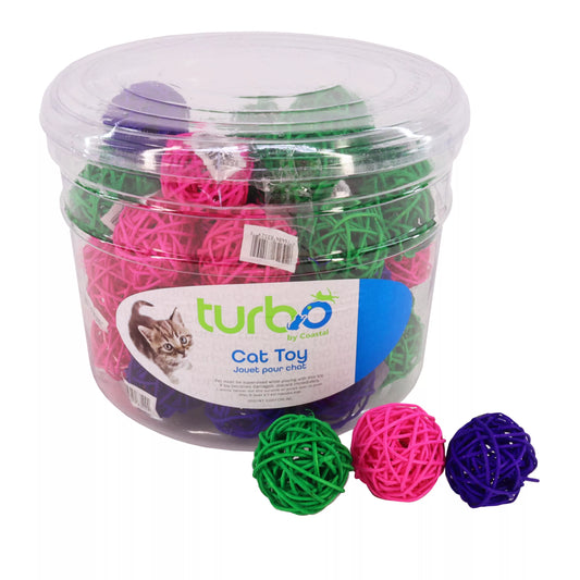 Turbo Cat Toy Wicker Ball Bulk Bin