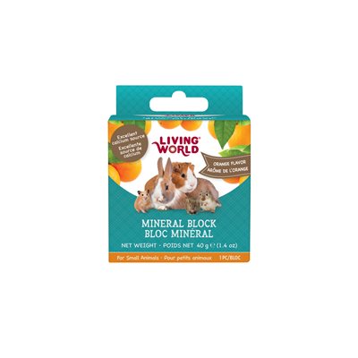 Lw Smanimal Mineral Block, Orange, 40G