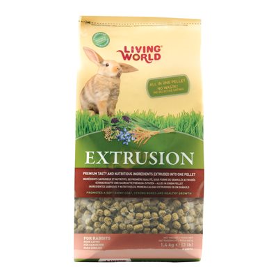 Aliment Extrusion Living World pour lapins, 15 kg (33 lb)