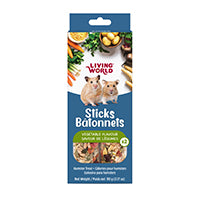 LivingWorld  2 bâtonnets pour hamsters, légumes,90g