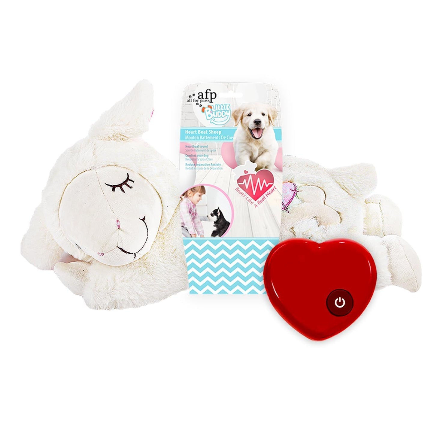 All for Paws – Jouet pour chien “Little Buddy – Heart Beat Sheep”