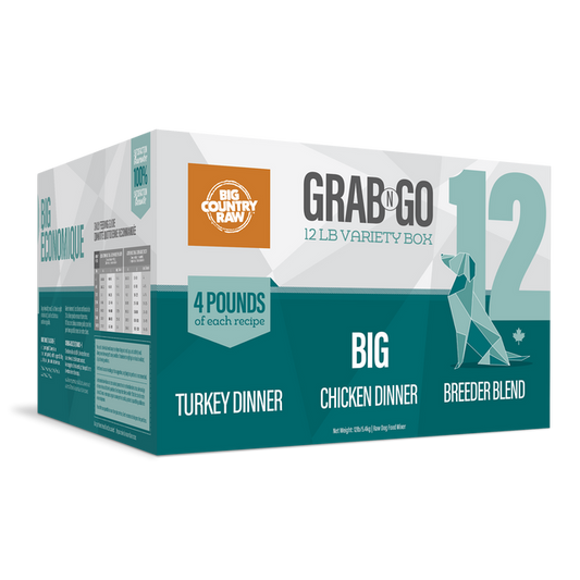 Big Country Raw Grab N Go Mini Forfait Économique 12Lbs